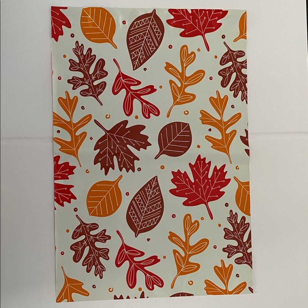 10 Fall Leaves Poly Mailers 10x13